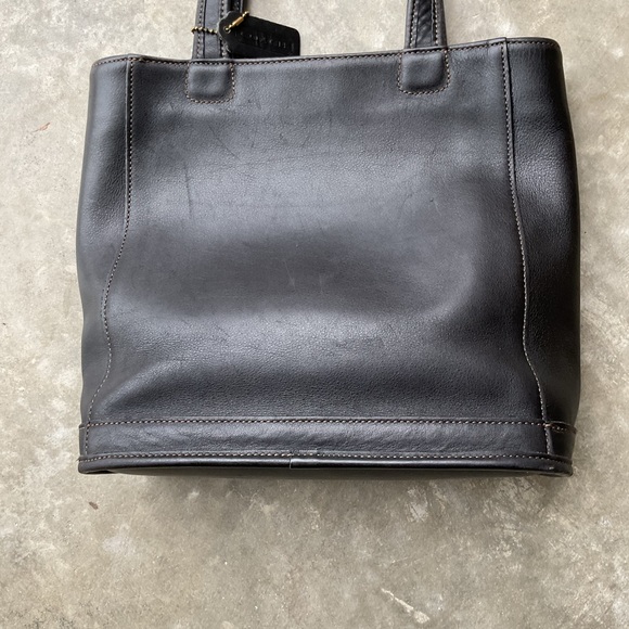 Coach Vintage 9305 Bleeker Duffel Black Leather Bag - Picture 8 of 9